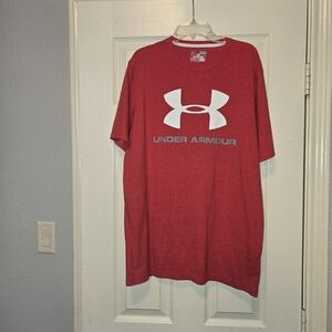 Under Armour Men's Red Short Sleeve Tee